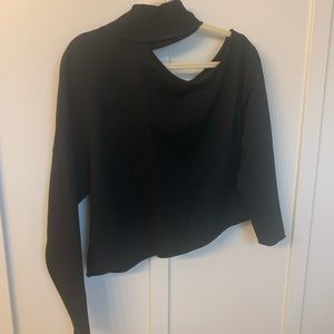 SixFifty Cut out shoulder/mock neck sweatshirt. Excellent condition